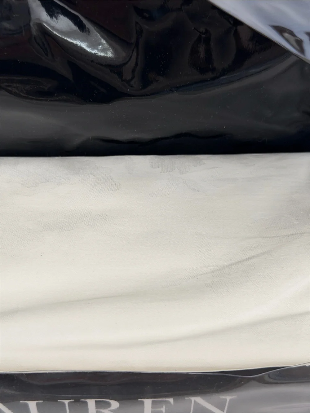 Lauren Ralph Lauren MYA White Full/Queen Duvet Cover 100% Cotton 92x96 New